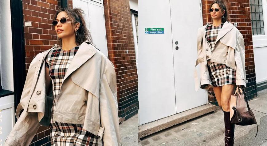 Demet Özdemir’den Londra havası! Tarzına beğeni yağdı