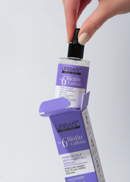URBAN Care’den Saç Dökülmelerine Karşı, Hızlı Uzamaya Yardımcı Güçlü Formül: Expert No.6 Biotin & Caffeine Serum URBAN Care’den Saç Dökülmelerine Karşı, Hızlı Uzamaya Yardımcı Güçlü Formül: Expert No.6 Biotin & Caffeine Serum