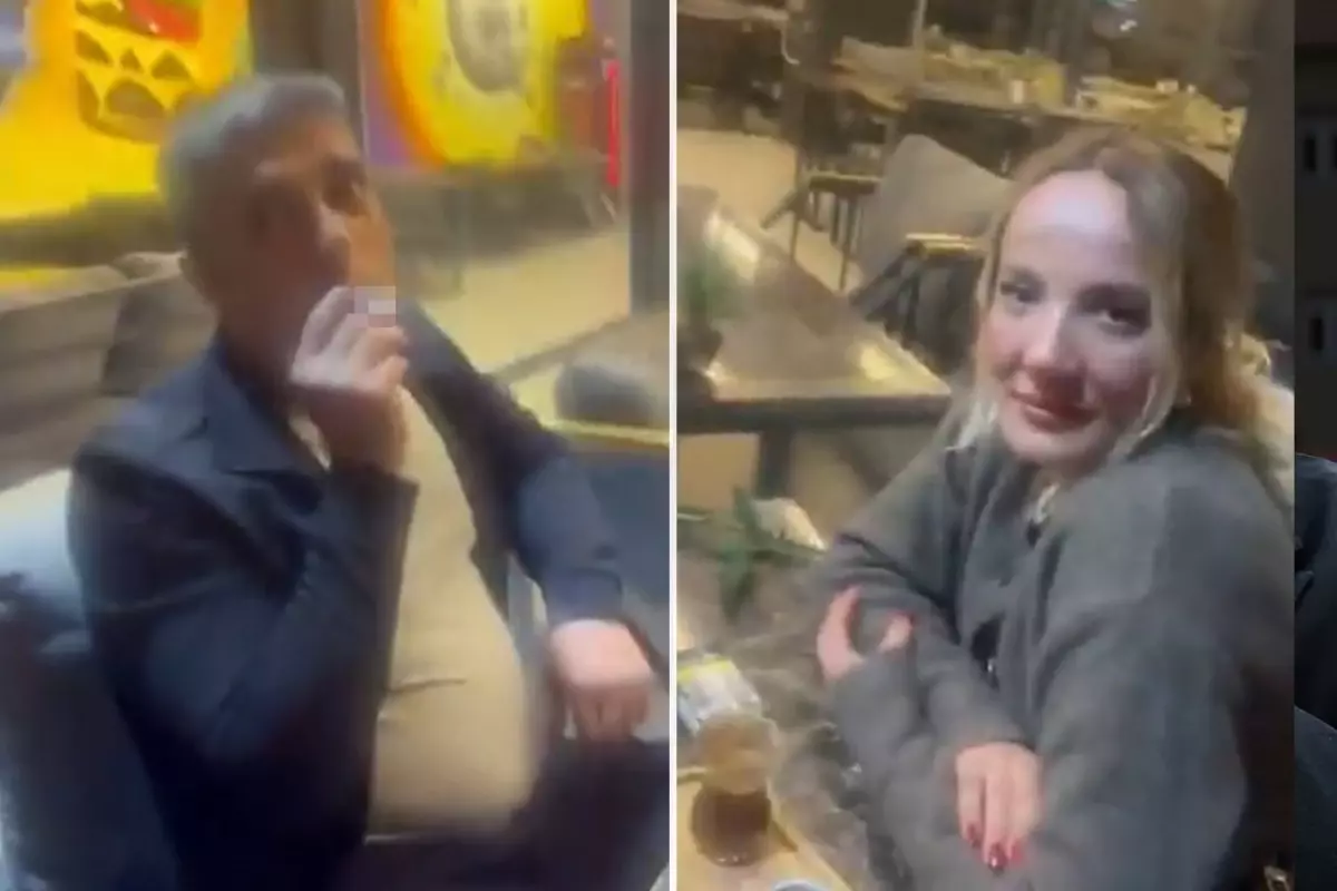 Görüntü Türkiye’den: Kocasını kafede başka bir kadınla otururken yakaladı