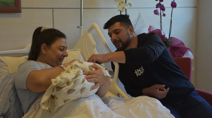 Gümüşhane’de 5 kilo 150 gramlık bebek dünyaya geldi