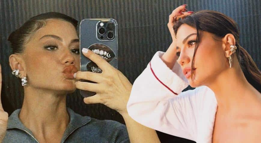 Demet Özdemir’den siyah-beyaz zarafet!