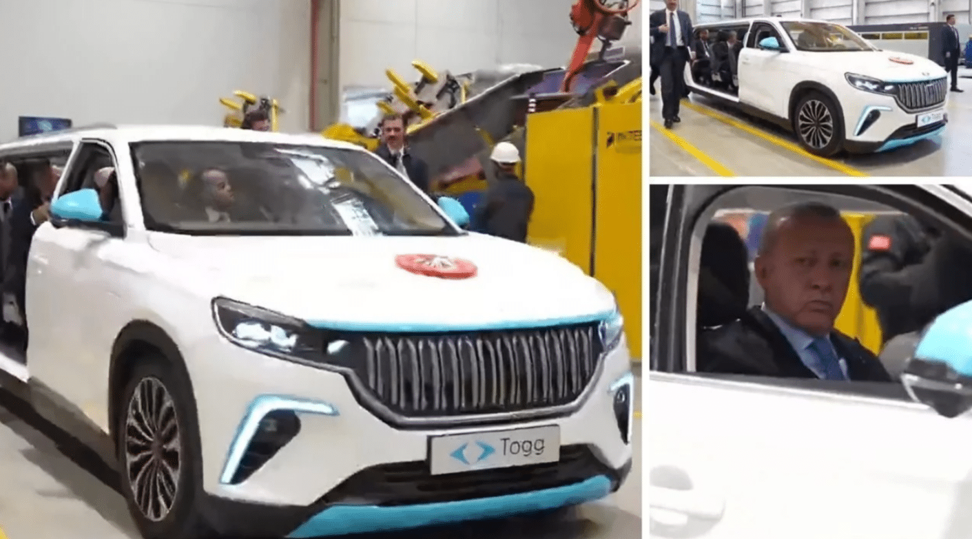 Cumhurbaşkanı Erdoğan Togg’un Yeni Modeliyle Törene Katıldı