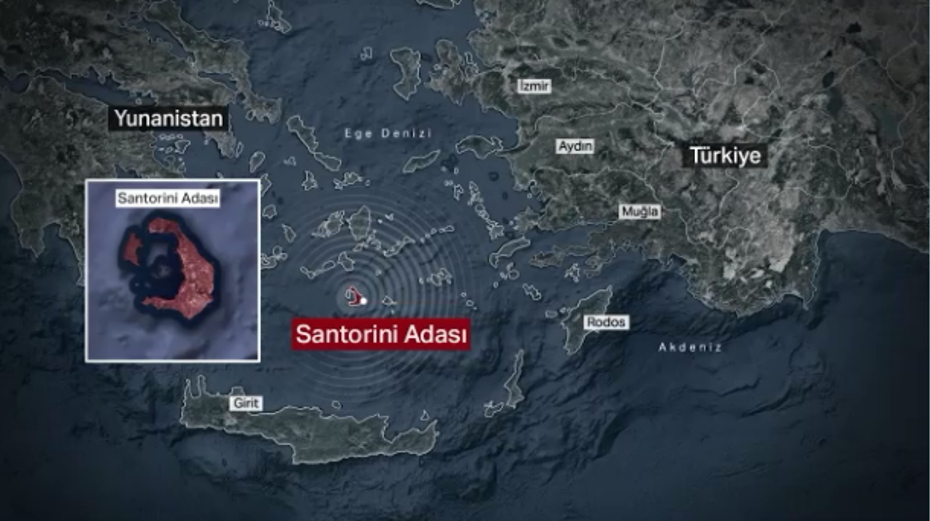 Yapay Zeka, Santorini’deki Deprem Fırtınasını Aydınlattı Yapay Zeka, Santorini’deki Deprem Fırtınasını Aydınlattı